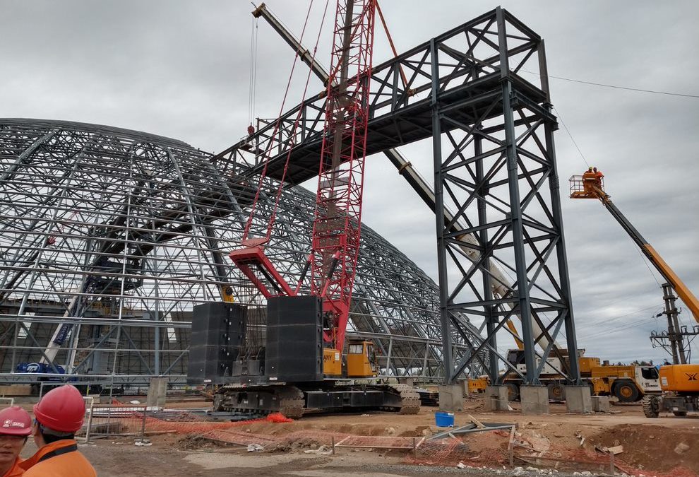 Montaje electromecánico de la segunda línea de producción de cemento de la planta Lamalie