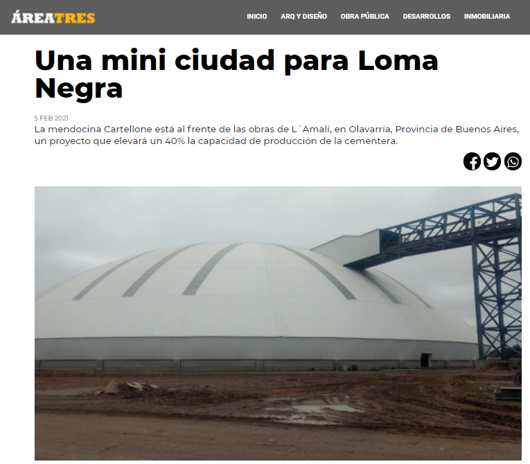 Una mini ciudad para loma negra